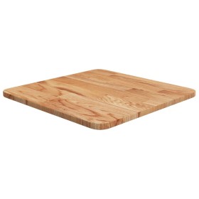 Tablero de mesa cuadrado madera roble marrón claro 40x40x1,5 cm