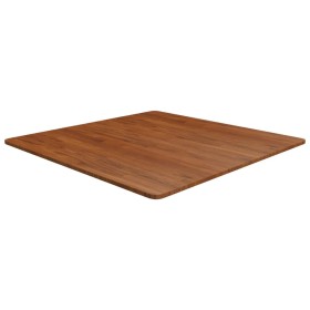 Tablero de mesa cuadrada madera roble marrón oscuro 90x90x1,5cm