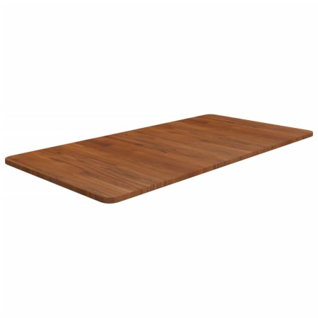 Encimera baño madera maciza tratada marrón oscuro 100x50x1,5 cm