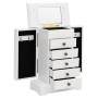 Schmuckkasten mit Spiegel aus MDF 25x13,5x34 cm von vidaXL, Schmuckständer - Ref: Foro24-245753, Preis: 60,73 €, Rabatt: %
