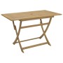 Mesa de jardín plegable madera maciza de acacia 120x70x75 cm