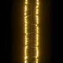 Tira de luces de racimo con 400 LED PVC blanco cálido 7,4 m
