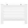 Cubierta para radiador MDF blanco 112x19x81,5 cm