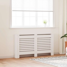 Cubierta para radiador MDF blanco 152x19x81,5 cm