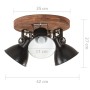 Lámpara de techo industrial negra 25 W 42x27 cm E27 de vidaXL, Lámparas - Ref: Foro24-320515, Precio: 94,53 €