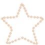 Figura de estrella de Navidad con 48 LEDs blanco cálido 56 cm