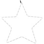Figura de estrella de Navidad con 48 LEDs blanco cálido 56 cm