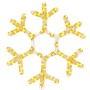 Figura de Navidad copo de nieve 72 LEDs blanco cálido 38x37 cm