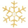 Figura de Navidad copo de nieve 144 LEDs blanco cálido 59x59 cm