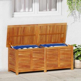 Caja de almacenaje de jardín madera maciza acacia 150x50x56 cm