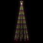 Árbol de Navidad cónico 310 LED de colores 100x300 cm