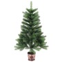 Árbol de Navidad artificial hojas realistas verde 90 cm