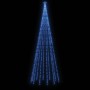 Árbol de Navidad cónico 732 LEDs azul 160x500 cm