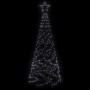 Árbol de Navidad cónico 200 LED blanco frío 70x180 cm
