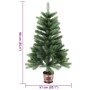 Árbol de Navidad artificial hojas realistas verde 90 cm