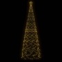 Árbol de Navidad cónico 1400 LED blanco cálido 160x500 cm