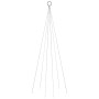 Árbol de Navidad en asta de bandera 108 LED blanco frío 180cm