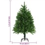 Árbol de Navidad artificial hojas realistas verde 120 cm