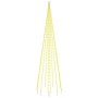 Árbol de Navidad en asta de bandera 310 LED blanco cálido 300cm