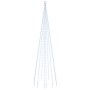 Árbol de Navidad en asta de bandera 310 LED blanco frío 300 cm