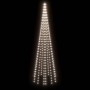 Árbol de Navidad en asta de bandera 310 LED blanco frío 300 cm