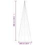 Árbol de Navidad en asta de bandera 310 LED blanco frío 300 cm