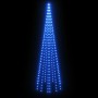 Árbol de Navidad en asta de bandera 310 LED azul 300 cm