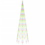 Árbol de Navidad en asta de bandera 310 LED de colores 300 cm