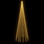 Árbol de Navidad en asta de bandera 732 LED blanco cálido 500cm