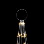 Árbol de Navidad en asta de bandera 732 LED blanco cálido 500cm