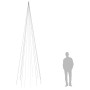 Árbol de Navidad en asta de bandera 732 LED blanco frío 500 cm