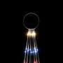 Árbol de Navidad en asta de bandera 732 LED de colores 500 cm