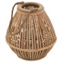 Portavelas colgante de mimbre natural de vidaXL, Candelabros - Ref: Foro24-246819, Precio: 54,87 €, Descuento: %