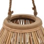 Portavelas colgante de mimbre natural de vidaXL, Candelabros - Ref: Foro24-246819, Precio: 54,87 €, Descuento: %