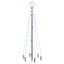 Árbol de Navidad con pincho 108 LED blanco frío 180 cm
