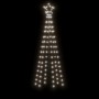 Árbol de Navidad con pincho 108 LED blanco frío 180 cm