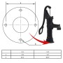 Gartenwasserpumpe mit gusseisernem Ständer von vidaXL, Pumpsysteme - Ref: Foro24-275275, Preis: 183,84 €, Rabatt: %