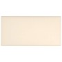 Paneles de pared 12 uds terciopelo crema 30x15 cm 0,54 m²