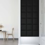 Paneles de pared 12 uds cuero sintético negro 30x30 cm 1,08 m²