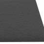 Paneles de pared 12 uds tela gris oscuro 60x15 cm 1,08 m²