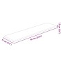 Paneles de pared 12 uds cuero sintético negro 60x15 cm 1,08 m²