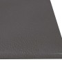 Paneles de pared 12 uds cuero sintético gris 60x15 cm 1,08 m²