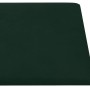 Paneles de pared 12 uds terciopelo verde oscuro 60x30 cm 2,16m²