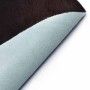 Alfombra de piel de vaca auténtica negro 150x170 cm