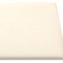 Paneles de pared 12 uds terciopelo color crema 90x15 cm 1,62 m²