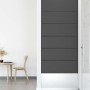 Paneles de pared 12 uds cuero sintético gris 90x30 cm 3,24 m²