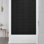 Paneles de pared 12 uds cuero sintético negro 30x15 cm 0,54 m²