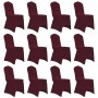 Elastischer Stuhlbezug 12 Einheiten Burgunderrot von vidaXL, Abdeckungen - Ref: Foro24-279093, Preis: 49,78 €, Rabatt: %