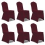 Elastischer Stuhlbezug 12 Einheiten Burgunderrot von vidaXL, Abdeckungen - Ref: Foro24-279093, Preis: 49,78 €, Rabatt: %
