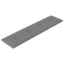 Paneles de pared 12 uds cuero sintético gris 60x15 cm 1,08 m²